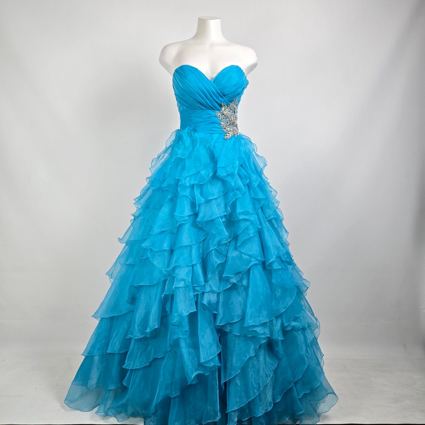 Night Moves Blue Crystal Detail Grad Eventwear Gown Size 6