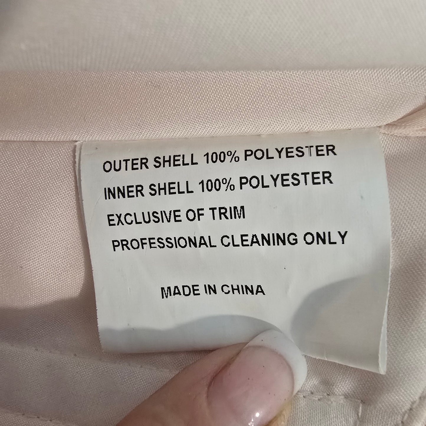 Raylia Designs Rose Beaded Metallic Wedding Eventwear Gown Size 8