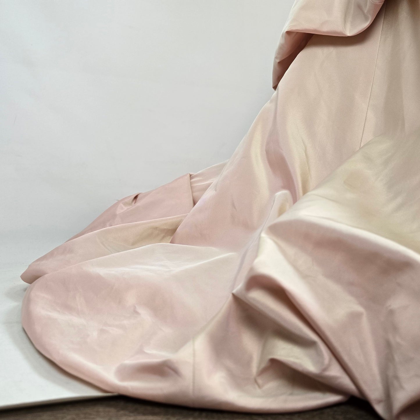 Raylia Designs Rose Beaded Metallic Wedding Eventwear Gown Size 8