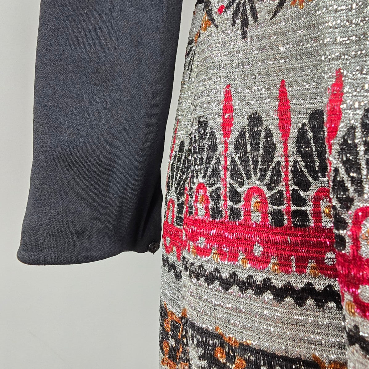 Vintage Black & Red Long Dress Size S/M