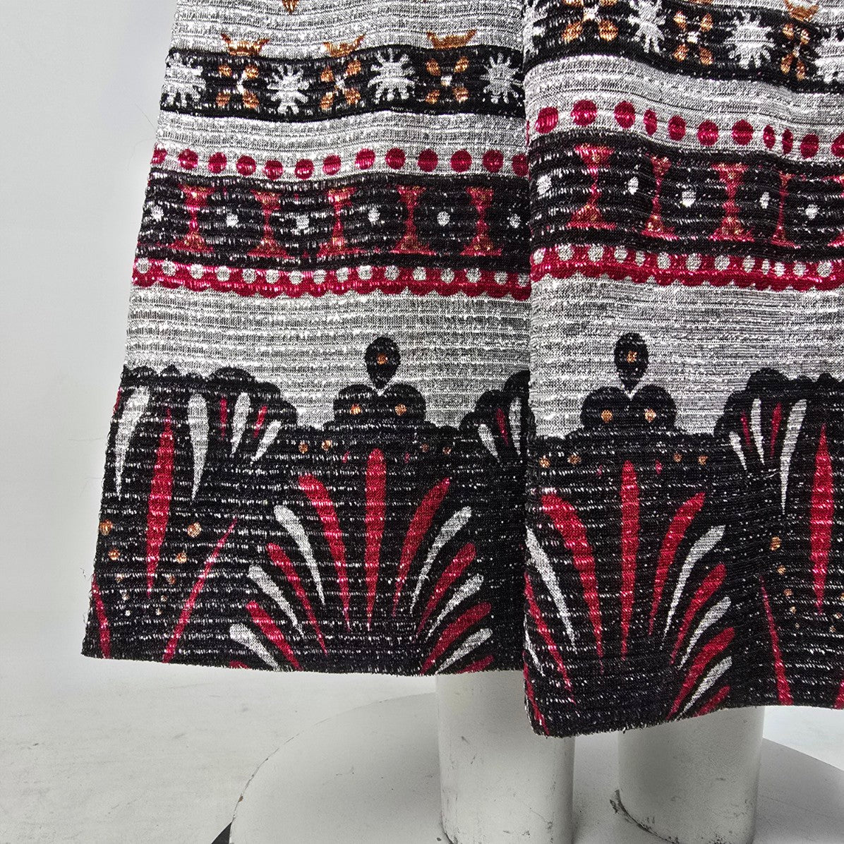 Vintage Black & Red Long Dress Size S/M