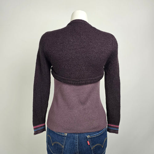 Pink Knit Butterfly Sweater Size S