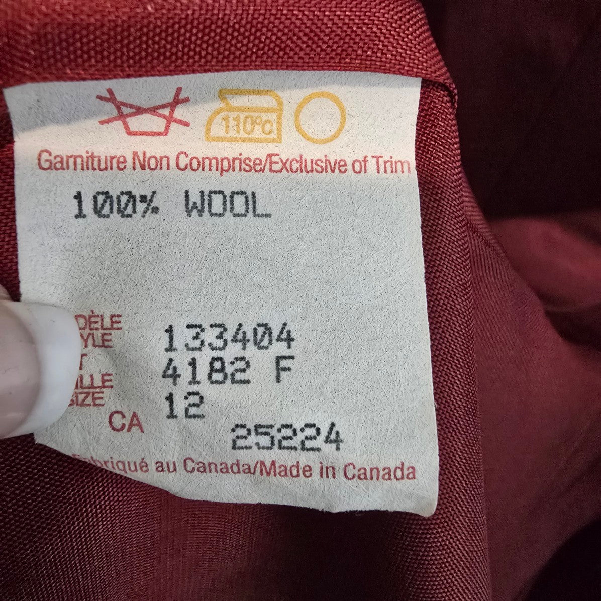 Vintage Bogato Brown Wool Blazer Size 12