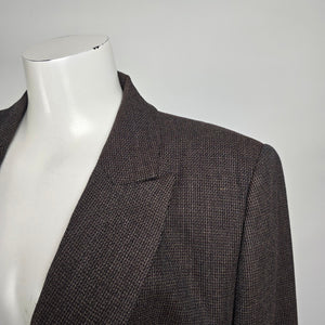 Vintage Bogato Brown Wool Blazer Size 12