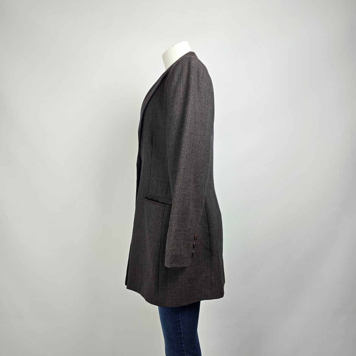 Vintage Bogato Brown Wool Blazer Size 12