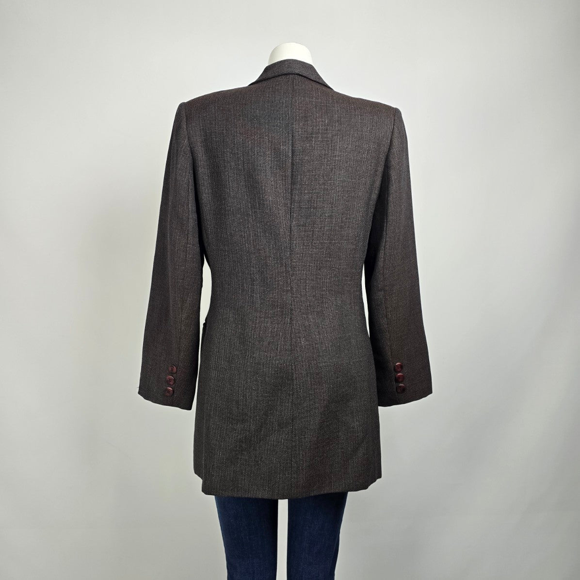 Vintage Bogato Brown Wool Blazer Size 12