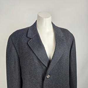 Vintage Hawthorne's Alpacama Dark Grey Wool Coat Size L/XL