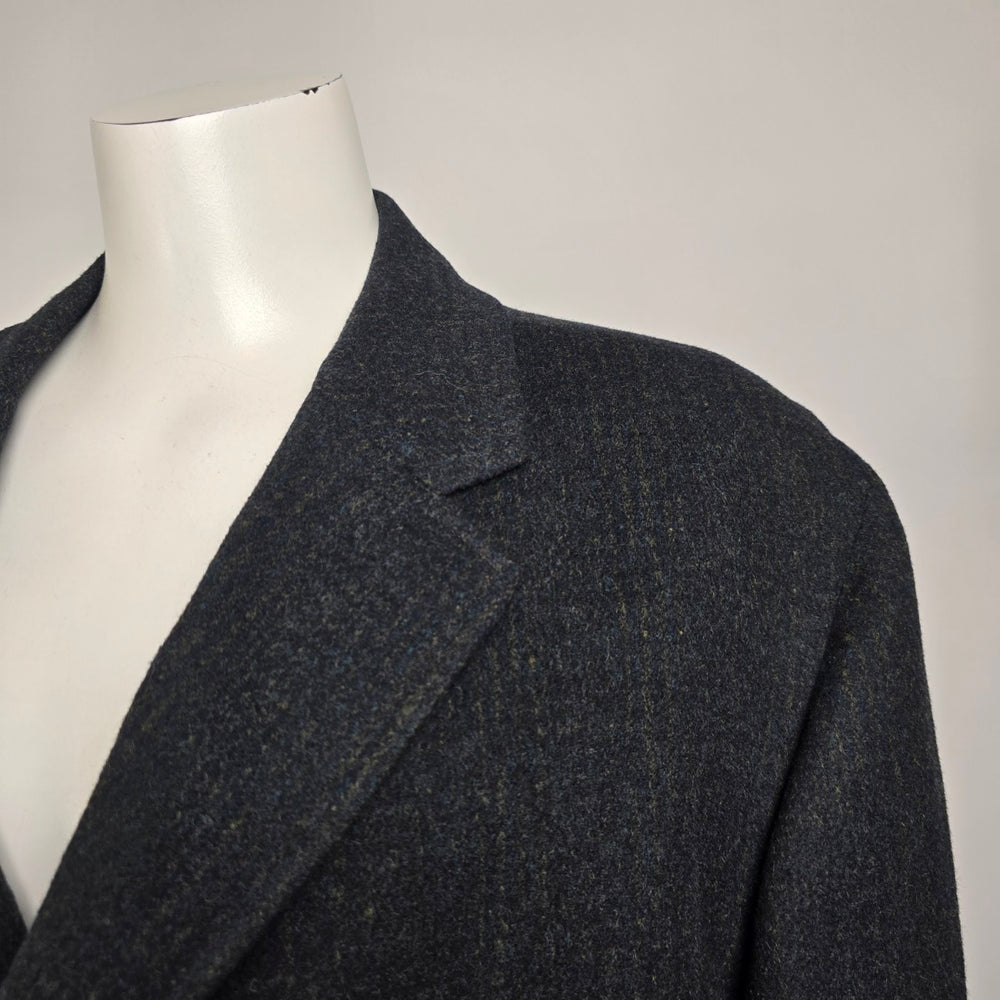Vintage Hawthorne's Alpacama Dark Grey Wool Coat Size L/XL