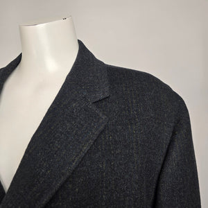 Vintage Hawthorne's Alpacama Dark Grey Wool Coat Size L/XL