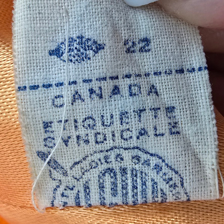 1960s Orange Wool Bouclé Swing Cocoon Button Up Coat Size S/M