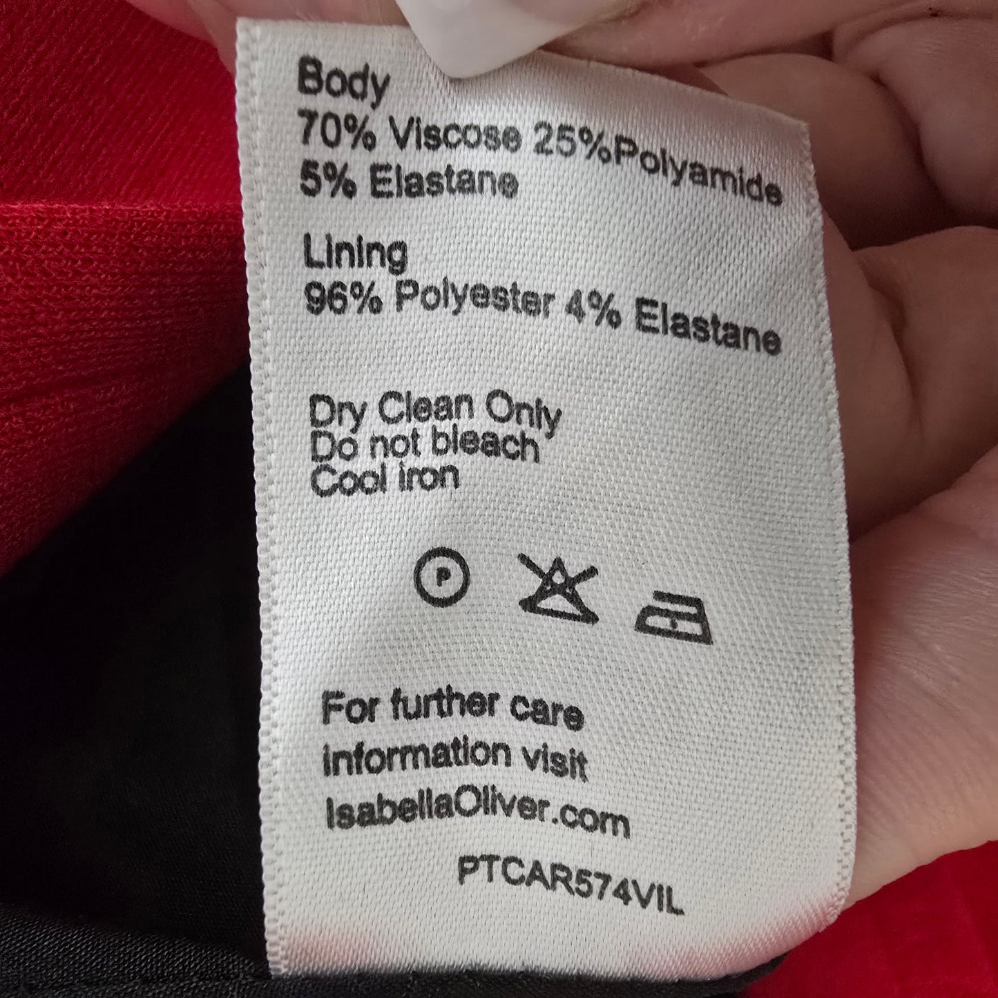 Isabella Oliver Red Button Up Blazer Size 2