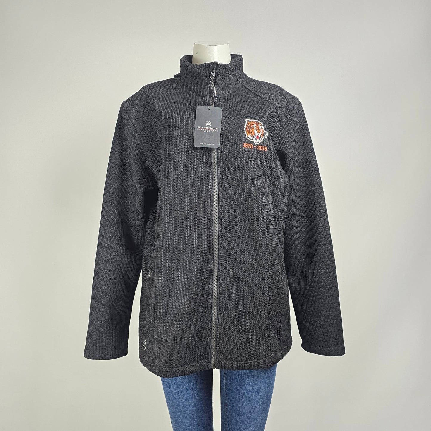 Medicine Hat Tigers Stormtech Performance Black Zip Up Jacket Size XL