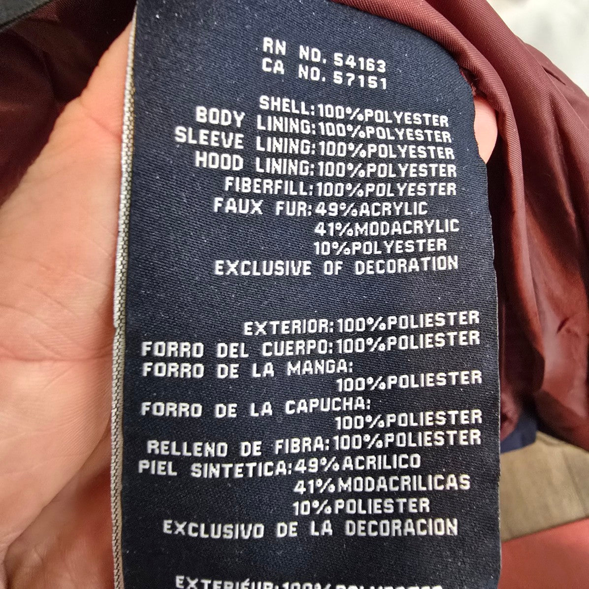 Tommy Hilfiger Blue Fur Trim Long Puffer Coat Size 2X