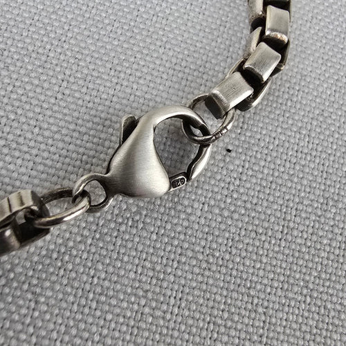 Tiffany & Co Sterling Silver Id Venetian Box Link Bracelet