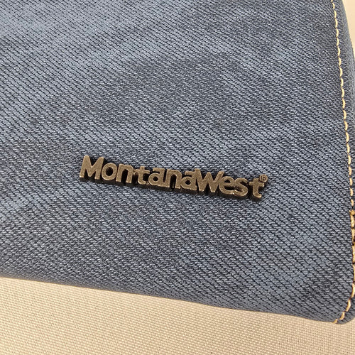Montana West Blue & Brown Wallet