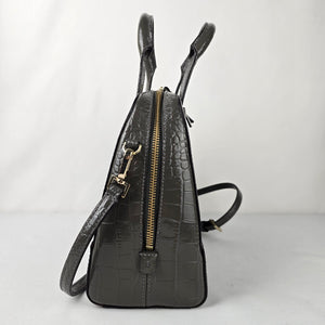 Kate Spade New York Gray Riverside Street Exotic Small Felix Satchel Purse