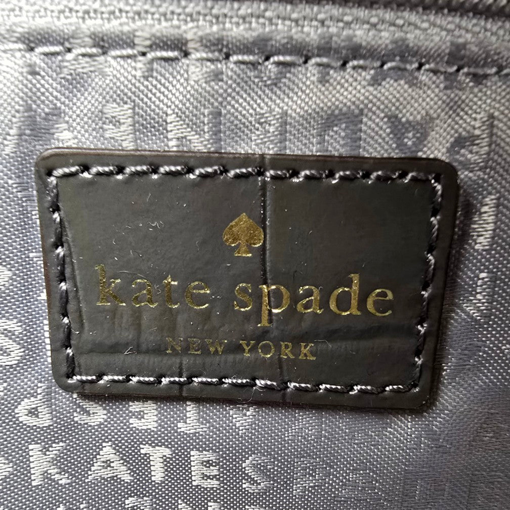 Kate Spade New York Gray Riverside Street Exotic Small Felix Satchel Purse