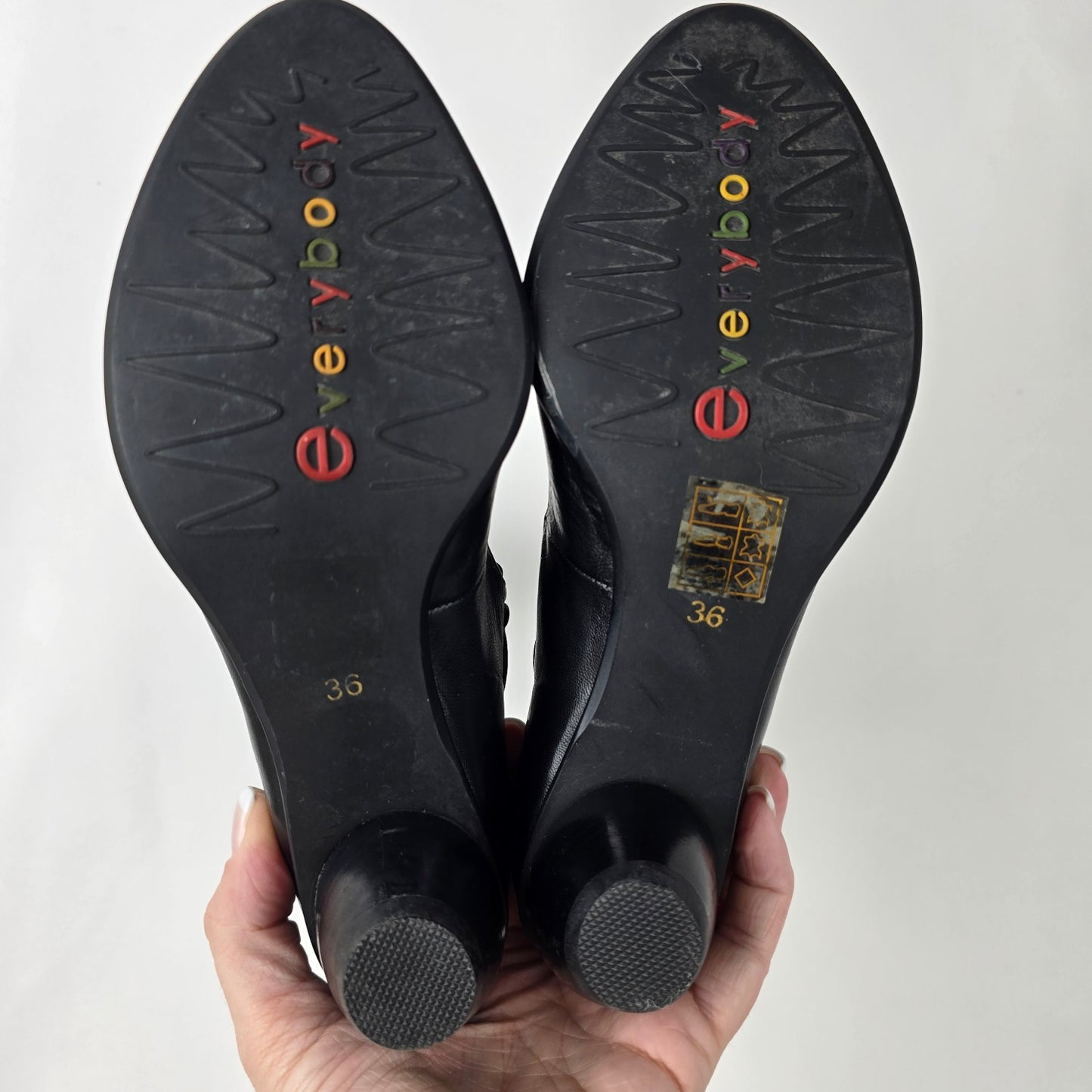 Everybody Black & Brown Laser Cut Boots Size 6