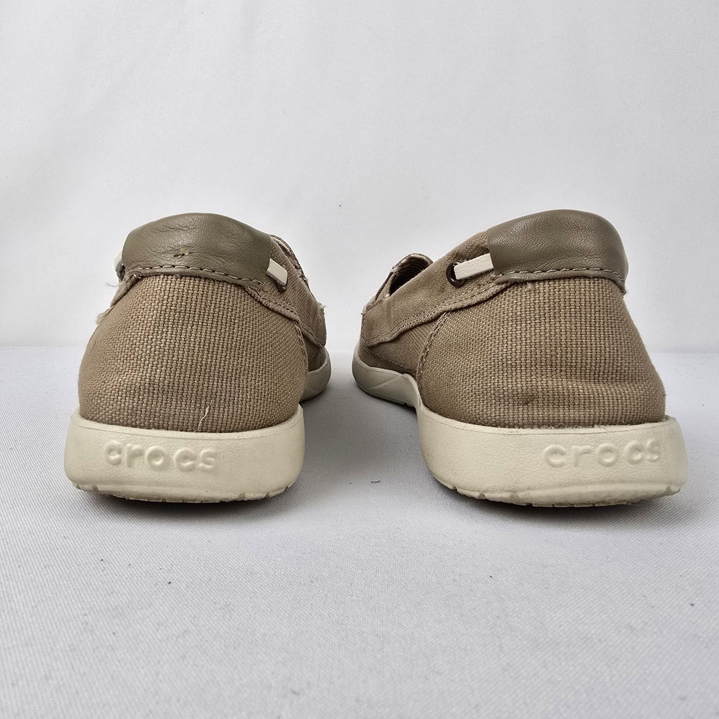 Crocs Walu Canvas Loafer Slip on Shoes Size 8