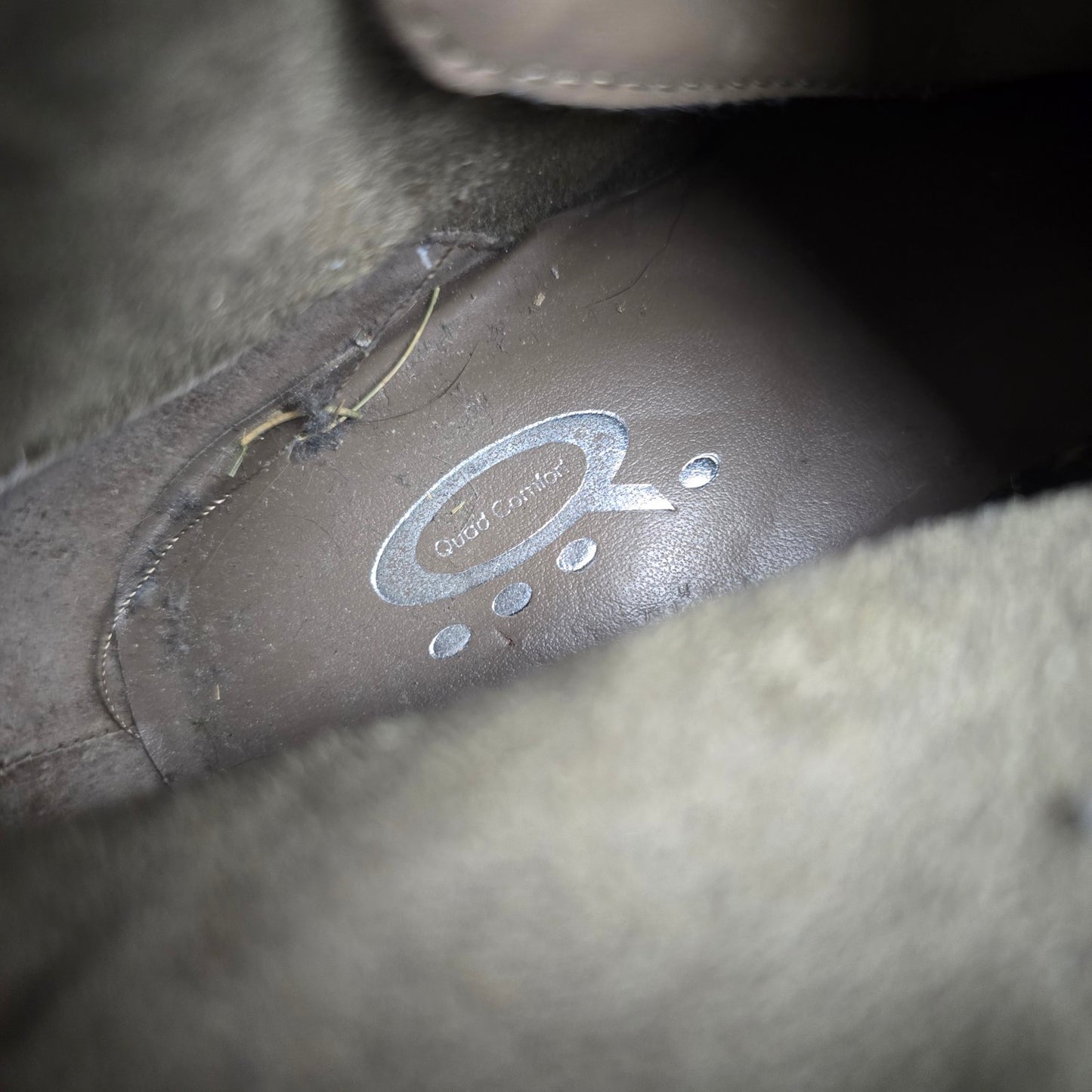 Denver Hays Taupe Suede  Lace Up Heeled Boots Size 10