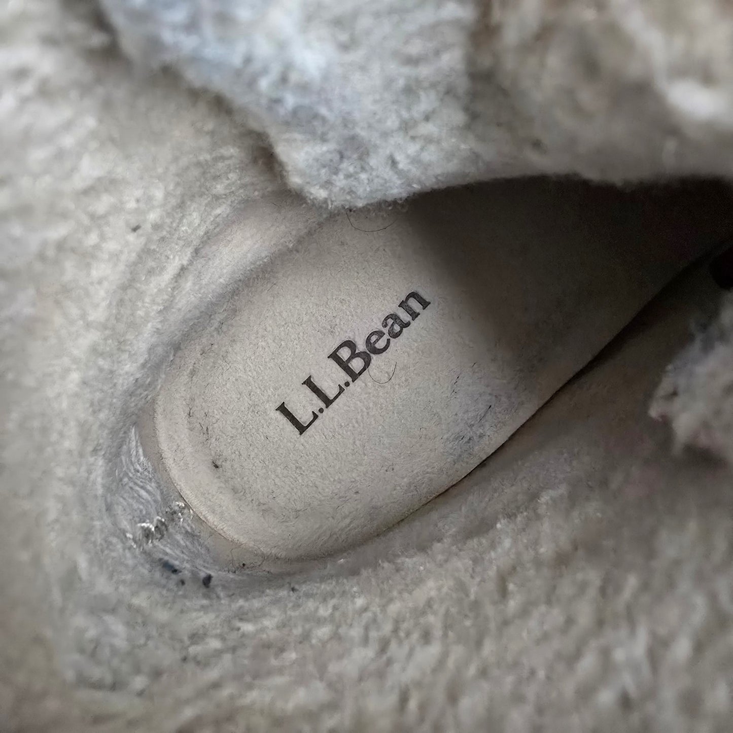 L.L.Bean Burgundy Leather Rugged Sherpa Lace-Up Boot Size 7