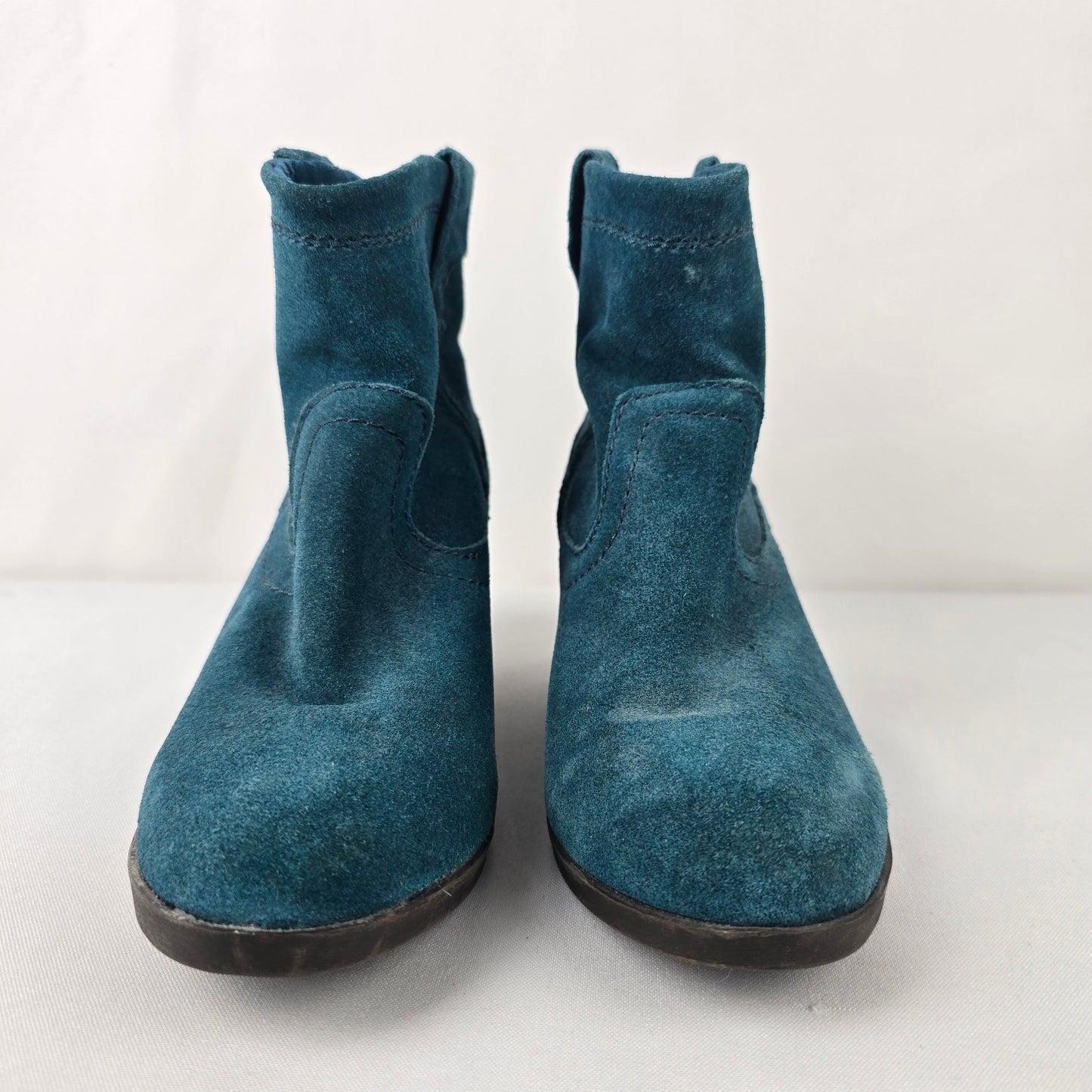 Call it Spring Blue Heeled Boots Size 7.5
