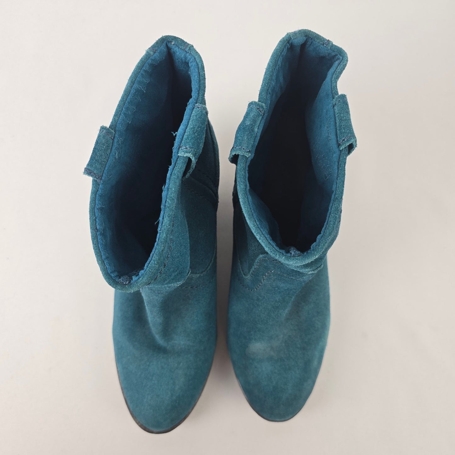 Call it Spring Blue Heeled Boots Size 7.5