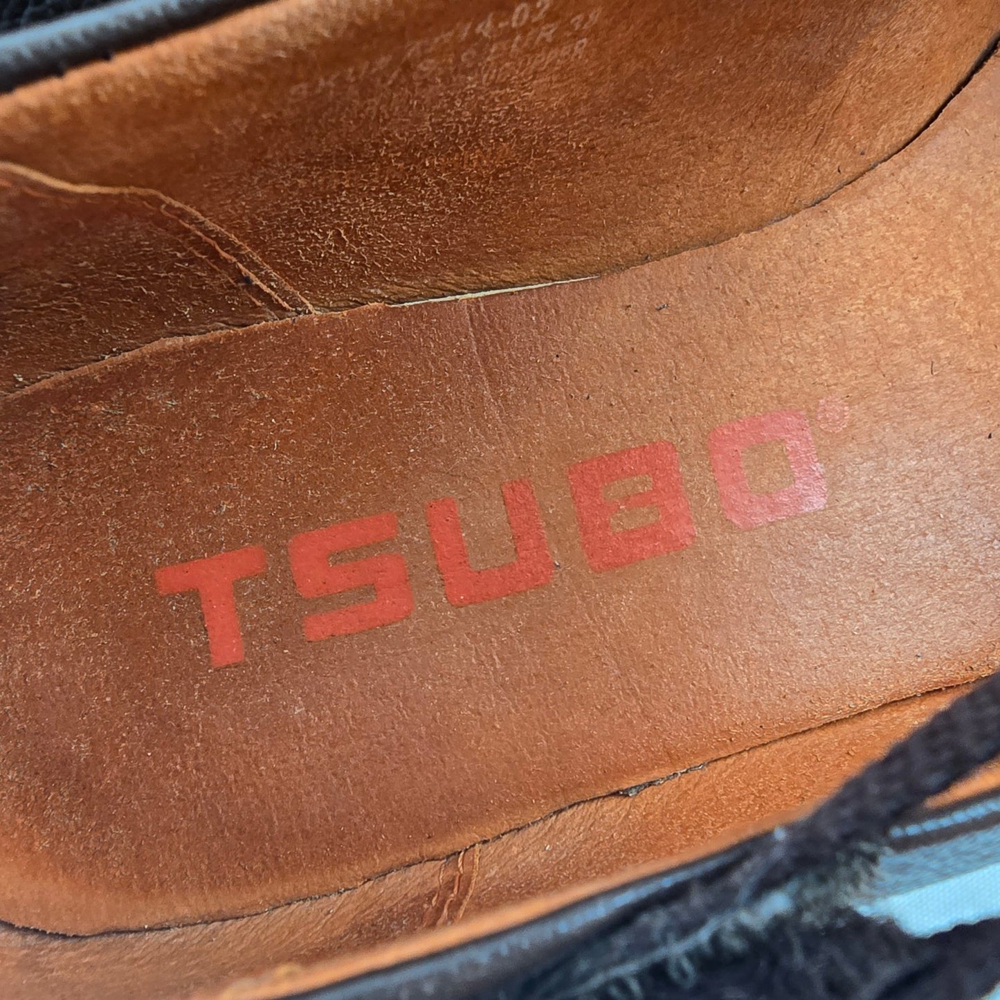 Tsubo Brown Leather Wedge Mary Jane Shoes Size 8