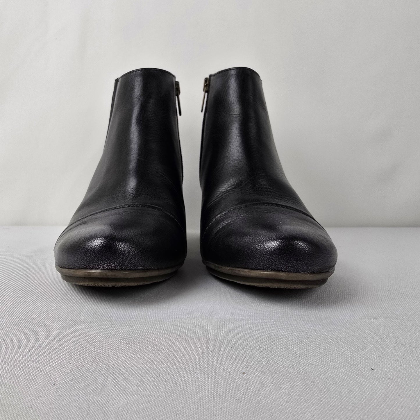 Pikolinos Black Leather Booties Size 10