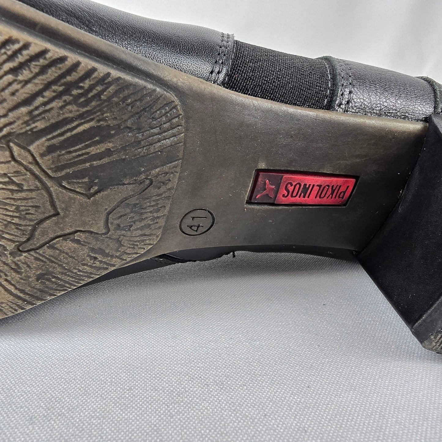 Pikolinos Black Leather Booties Size 10