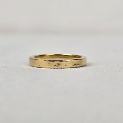 AU 10K Gold 3 Diamond Band Ring Size 7
