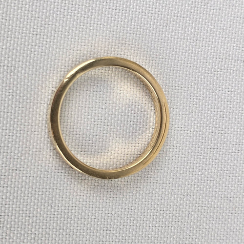 AU 10K Gold 3 Diamond Band Ring Size 7