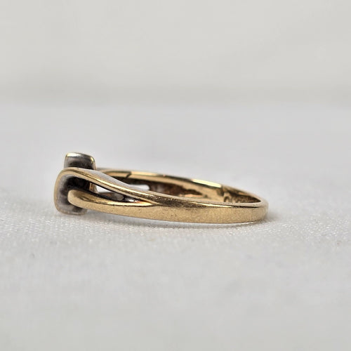 10kt Gold Diamond Ring Size 7