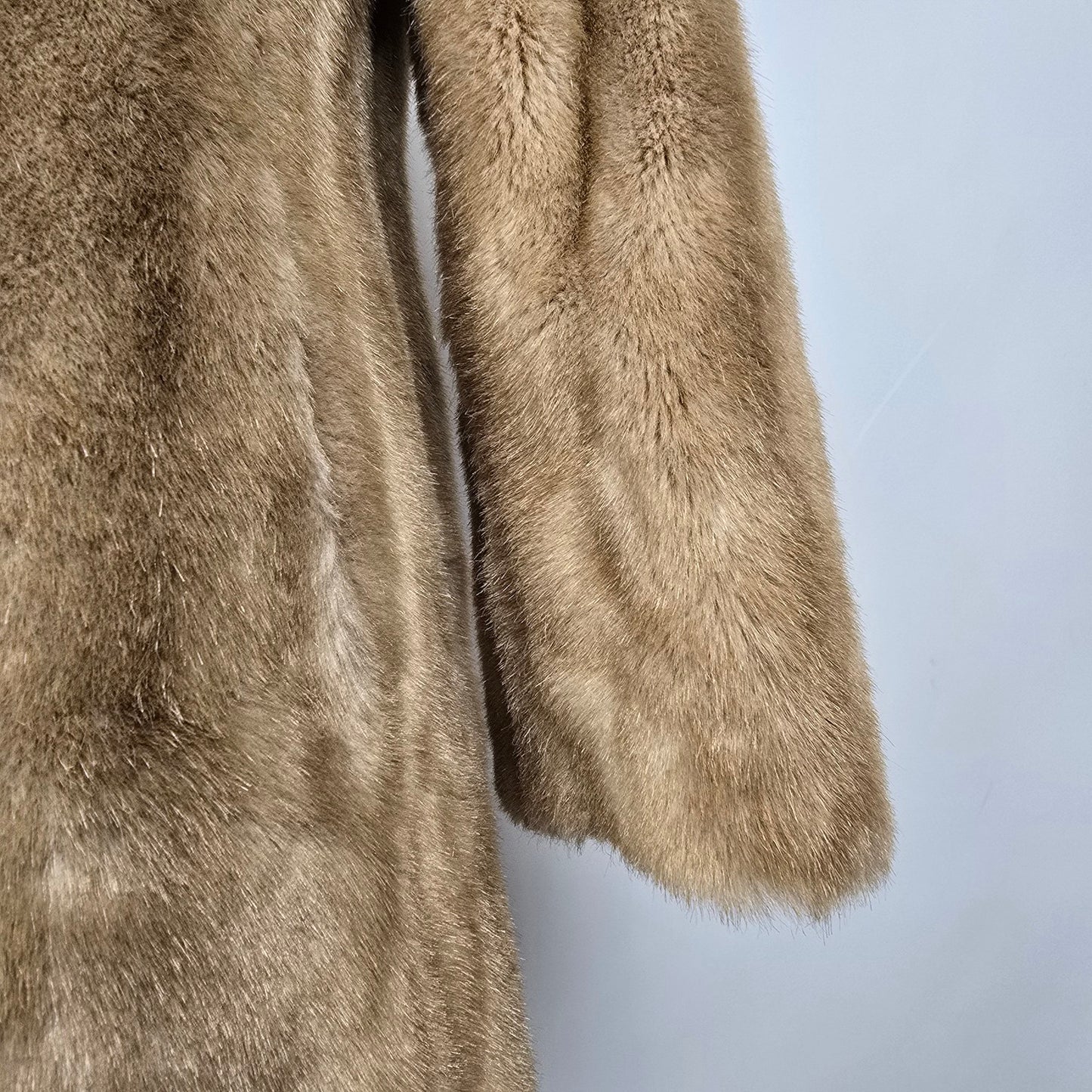 Vintage Tissavel France Faux Fur Coat Size M/L