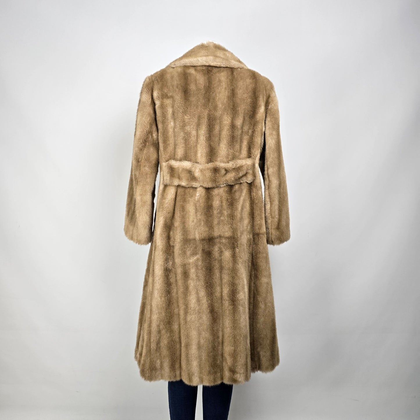 Vintage Tissavel France Faux Fur Coat Size M/L