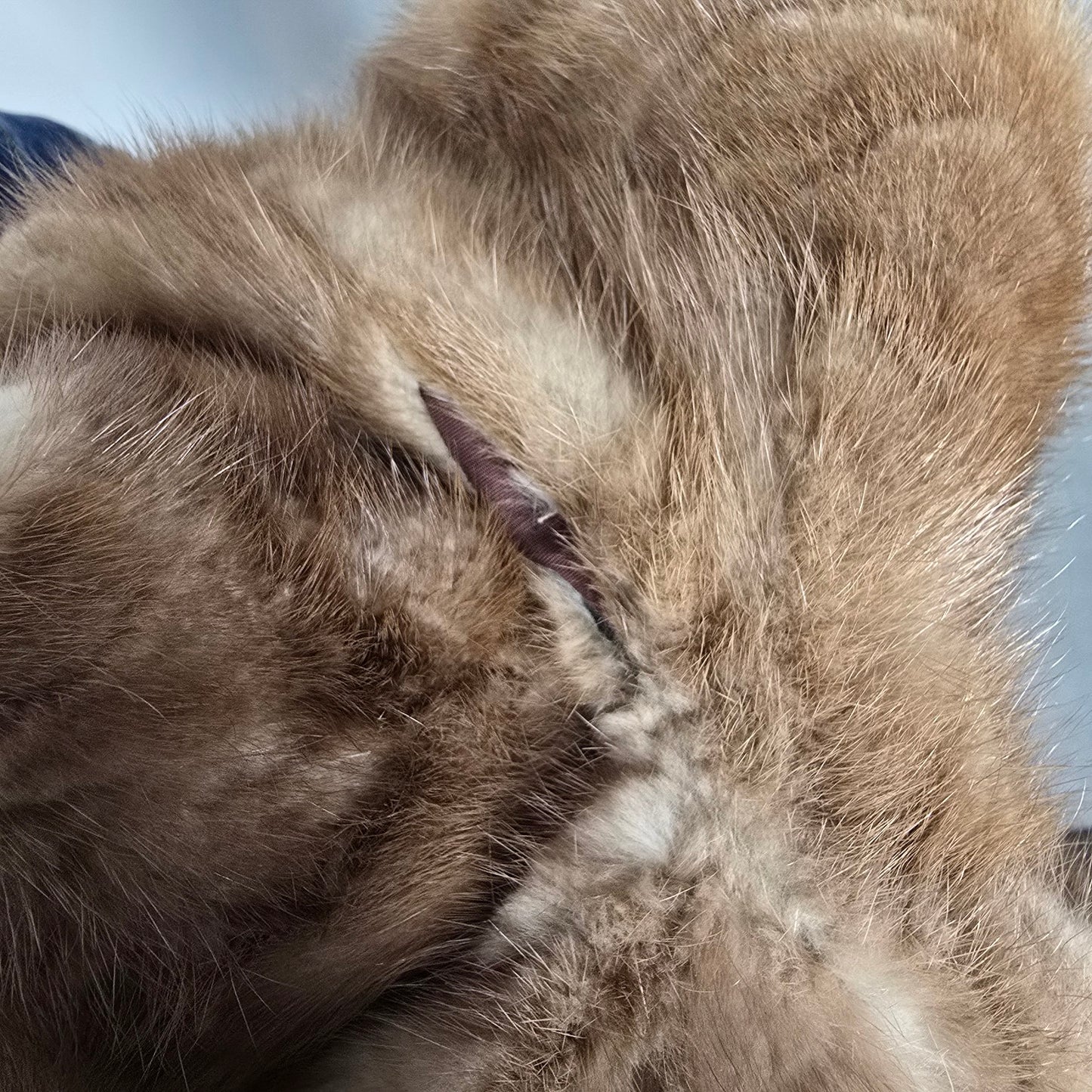 Vintage Leather & Mink Reversible Jacket M/L