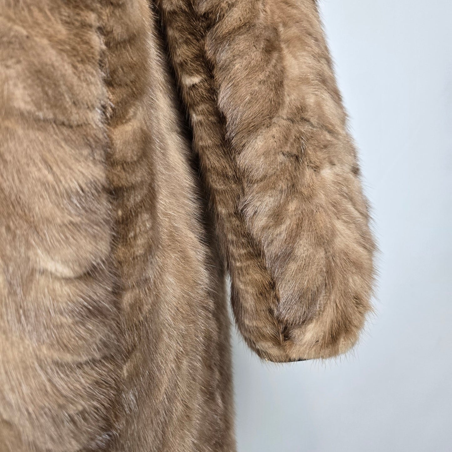 Vintage Leather & Mink Reversible Jacket M/L