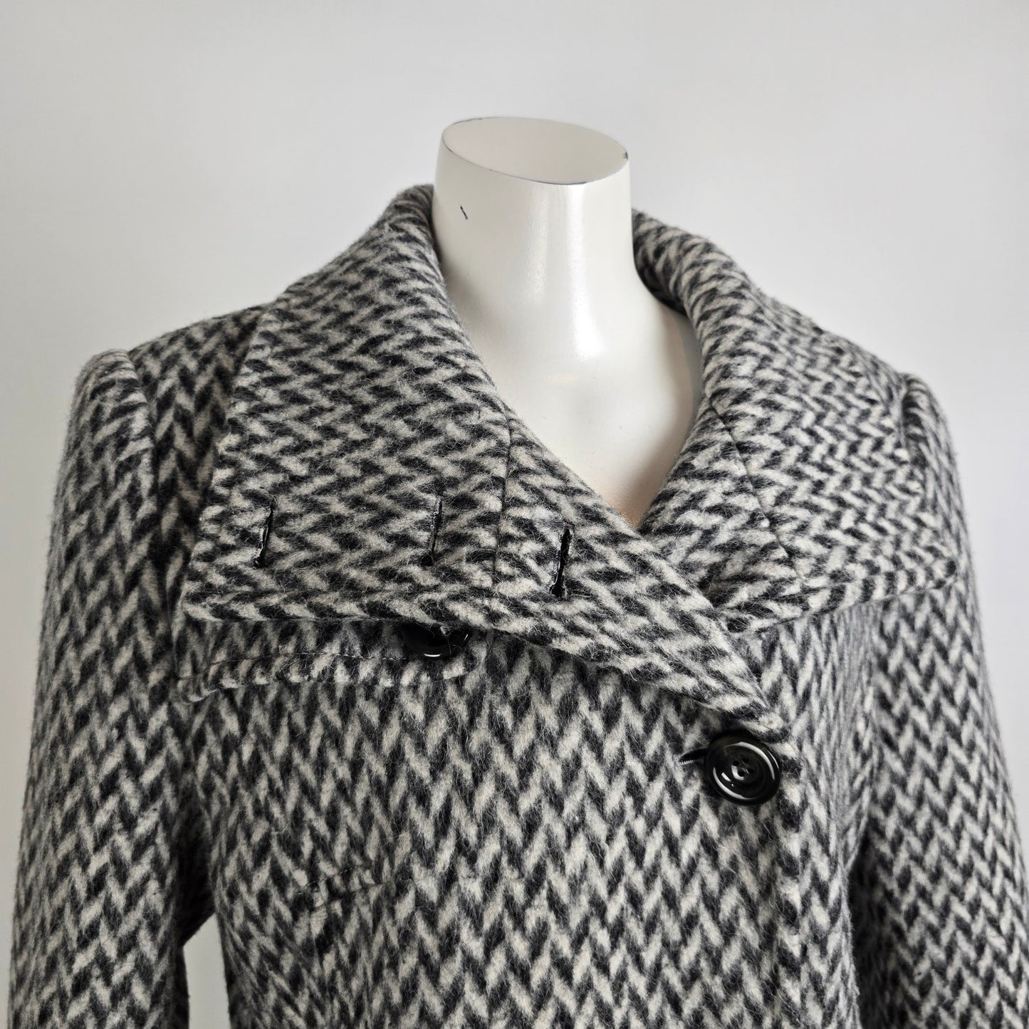 Kenneth Cole Grey Wool Pea Coat Size XL