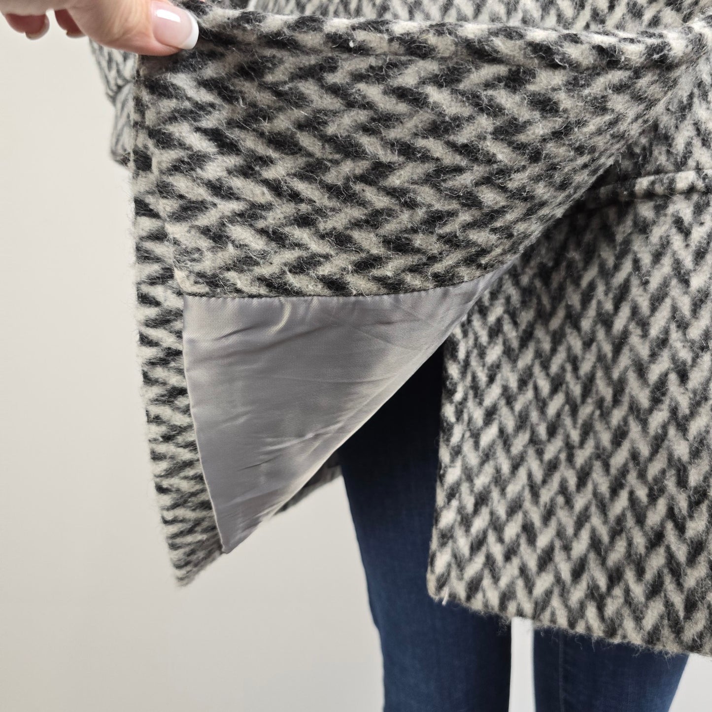 Kenneth Cole Grey Wool Pea Coat Size XL