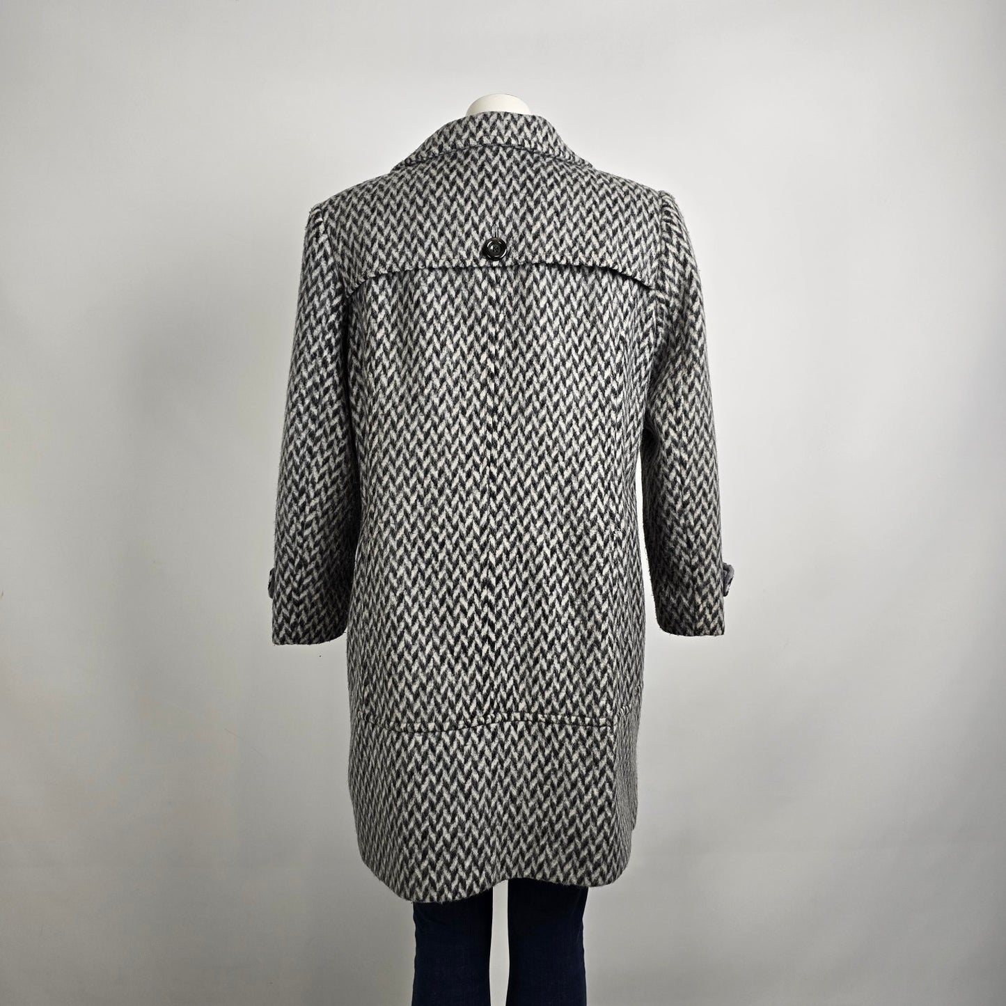 Kenneth Cole Grey Wool Pea Coat Size XL