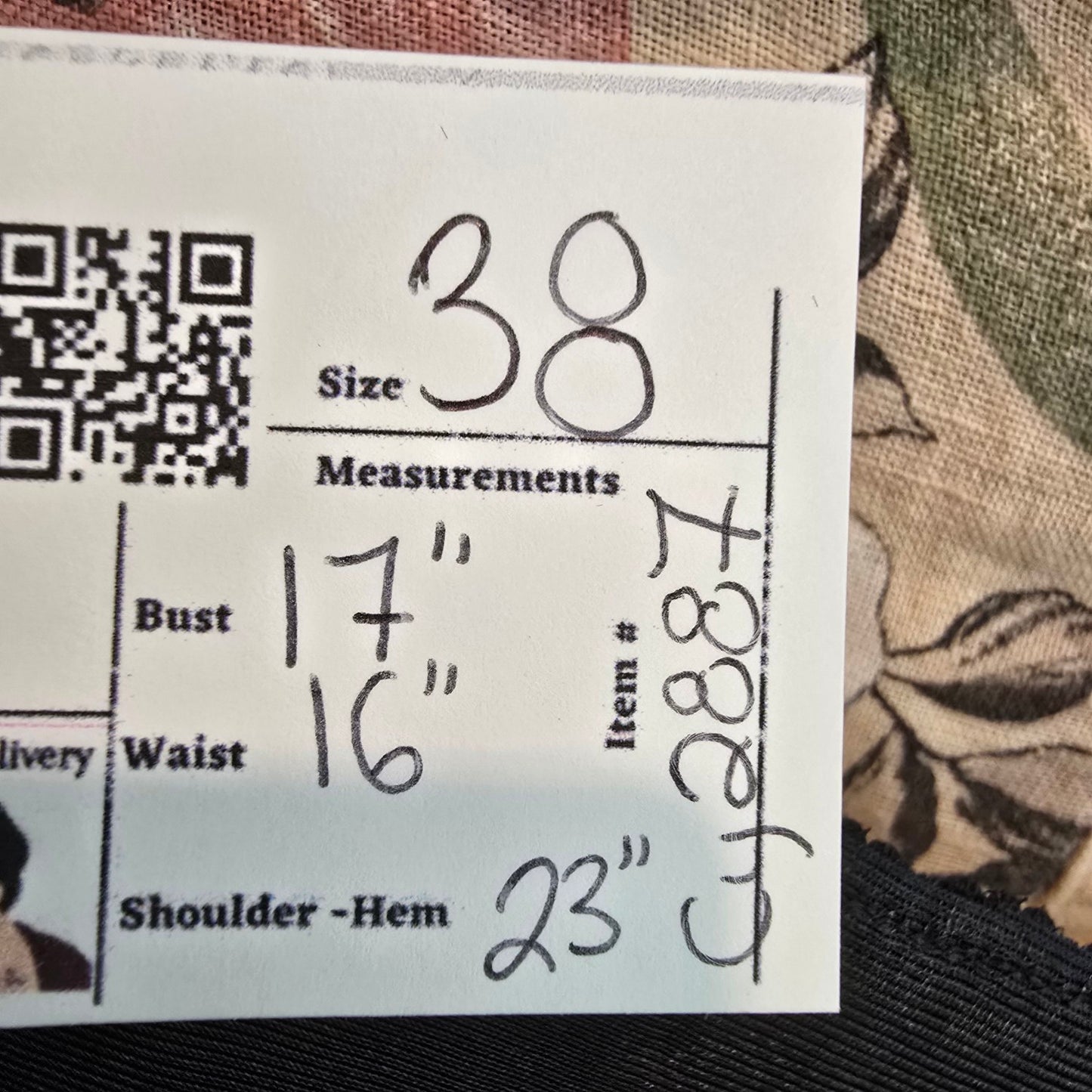 Vintage Eaton Vanity Fair Black Lingerie Top Size S/M