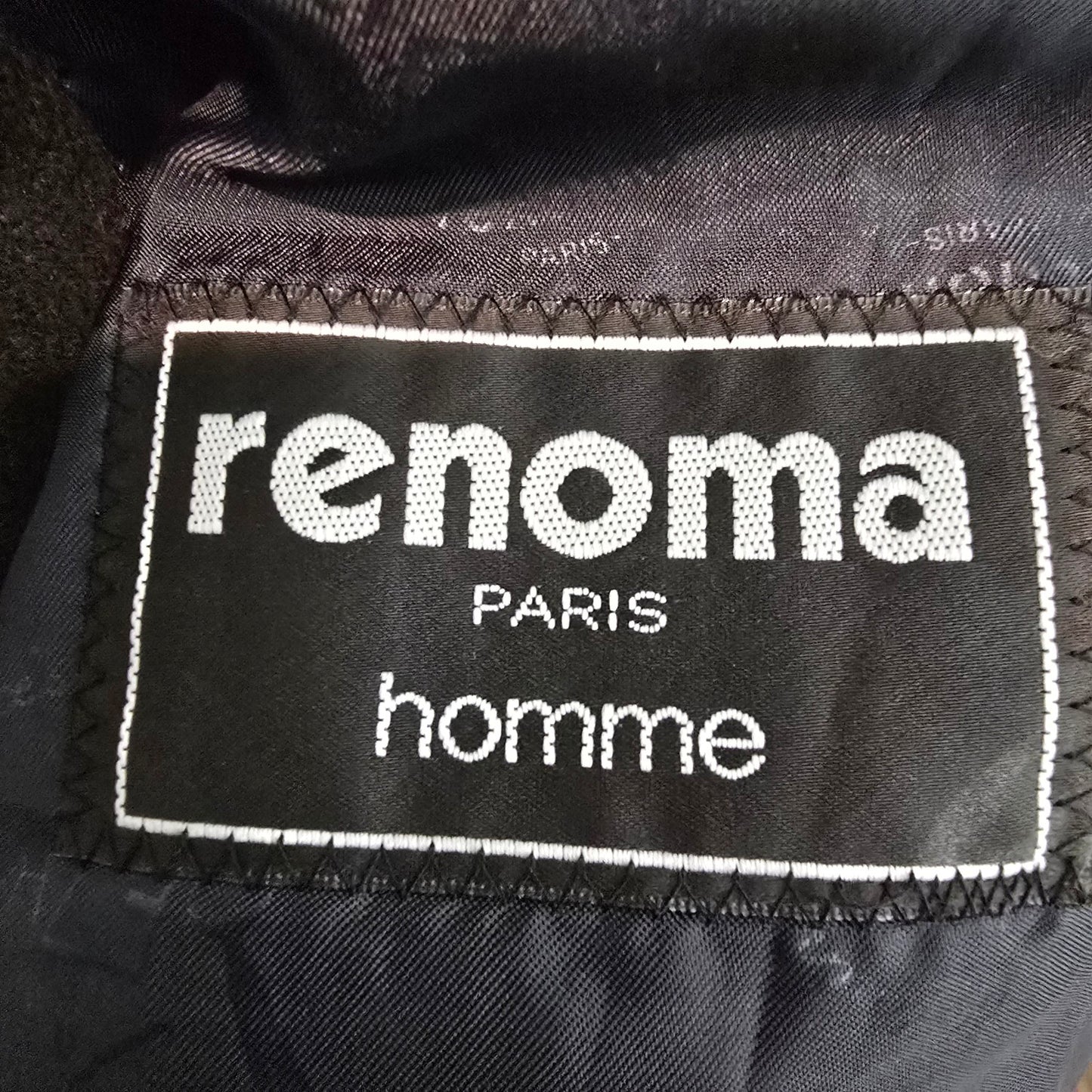 Renoma Paris Black Button Up Pea Coat Size M