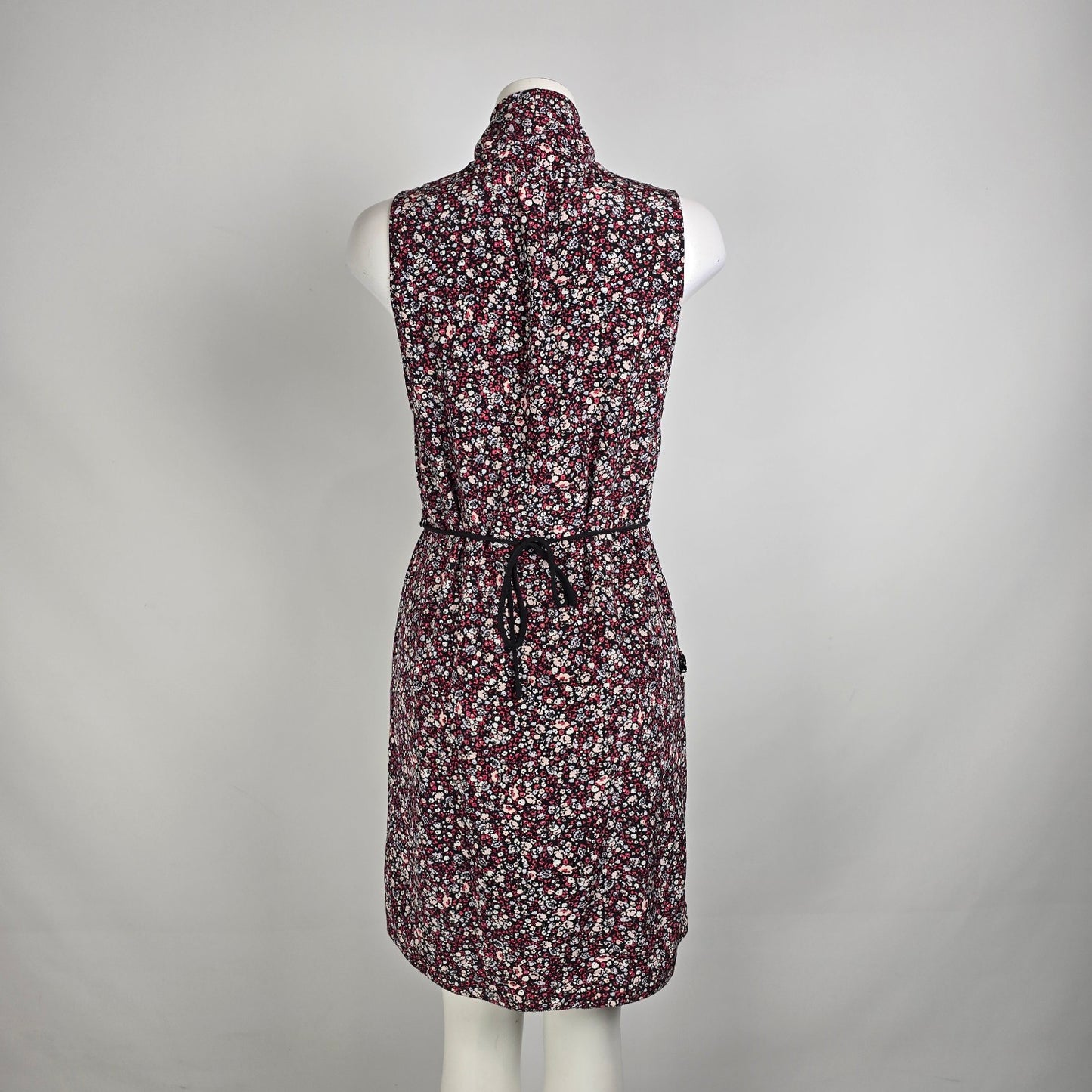 Aritzia Wilfred Silk Pink Floral Print Mini Dress Size M