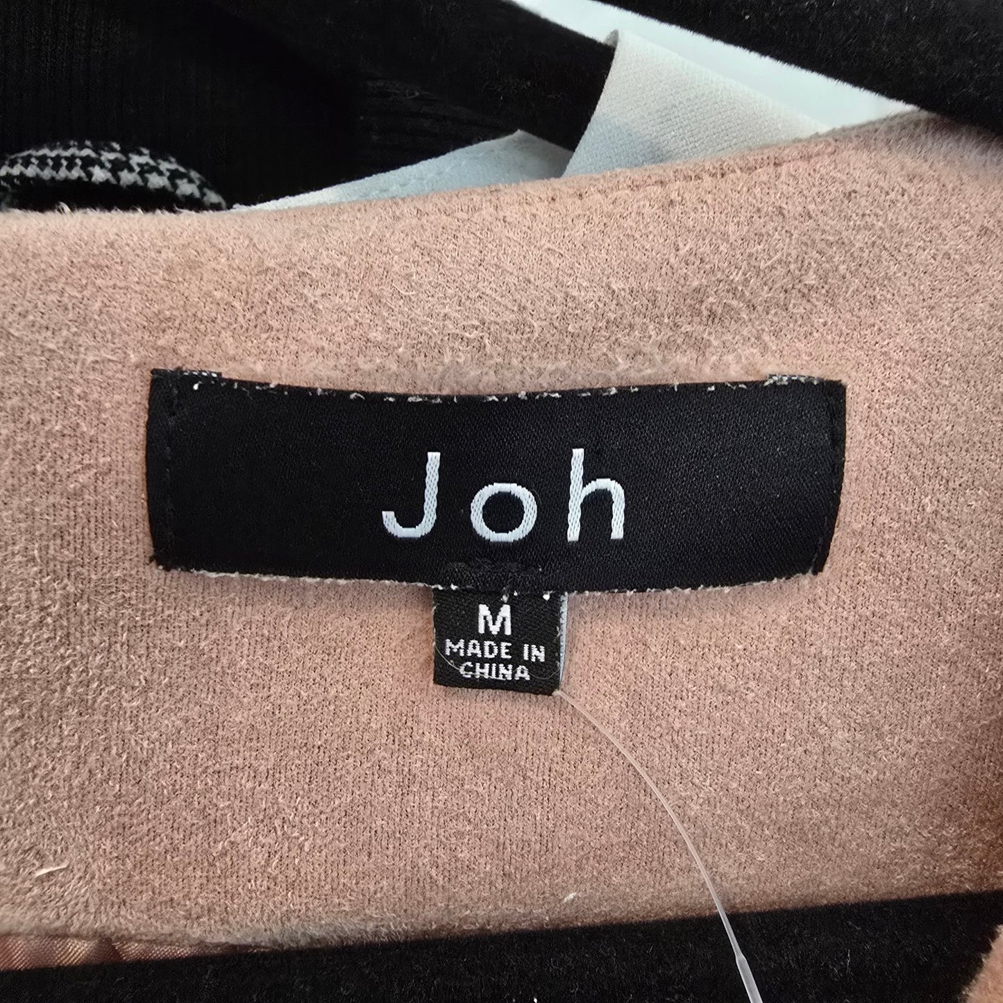 joh Pink Faux Suede Fringe Midi Dress Size M