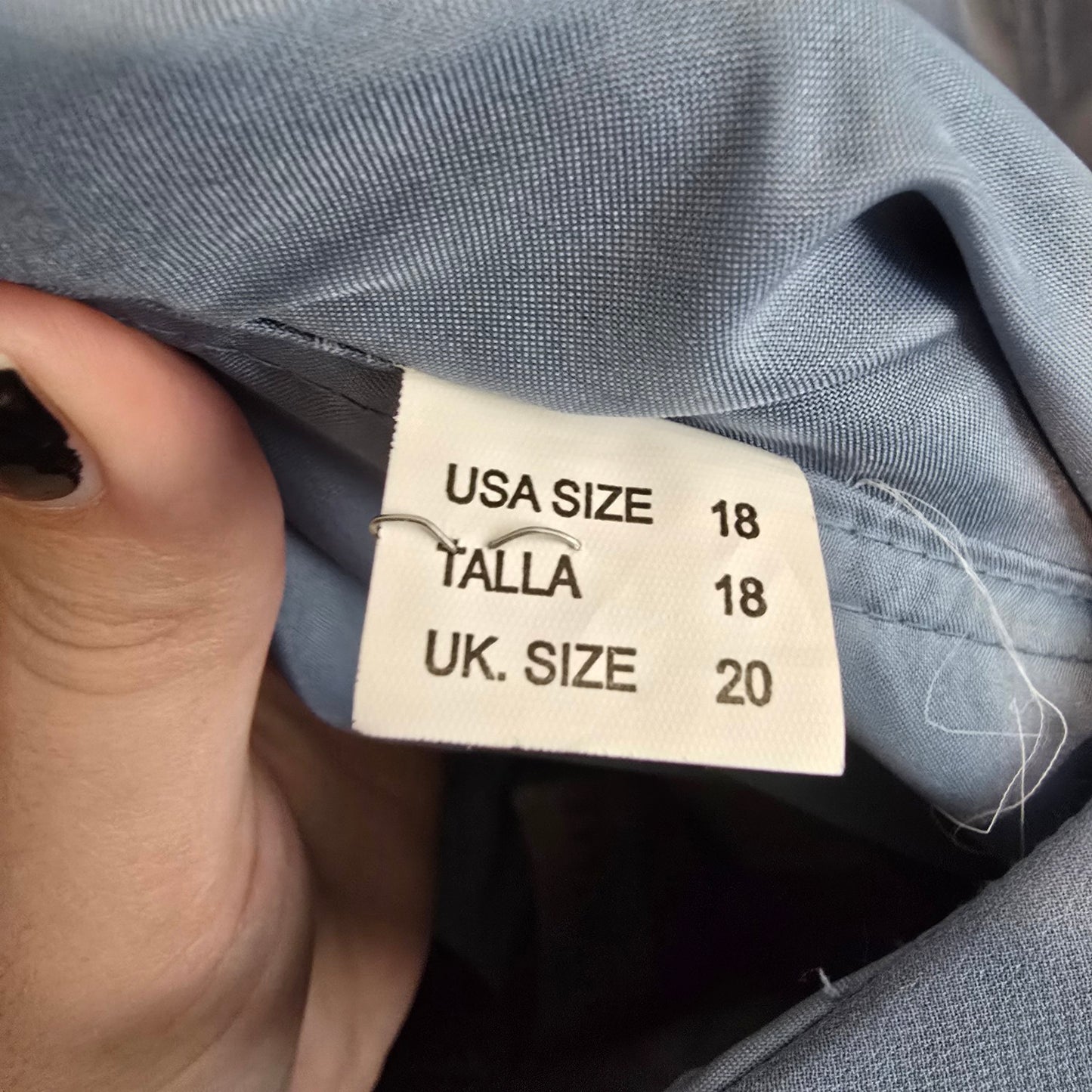 Mori Lee Blue High Low Bridesmaids Dress Size 18