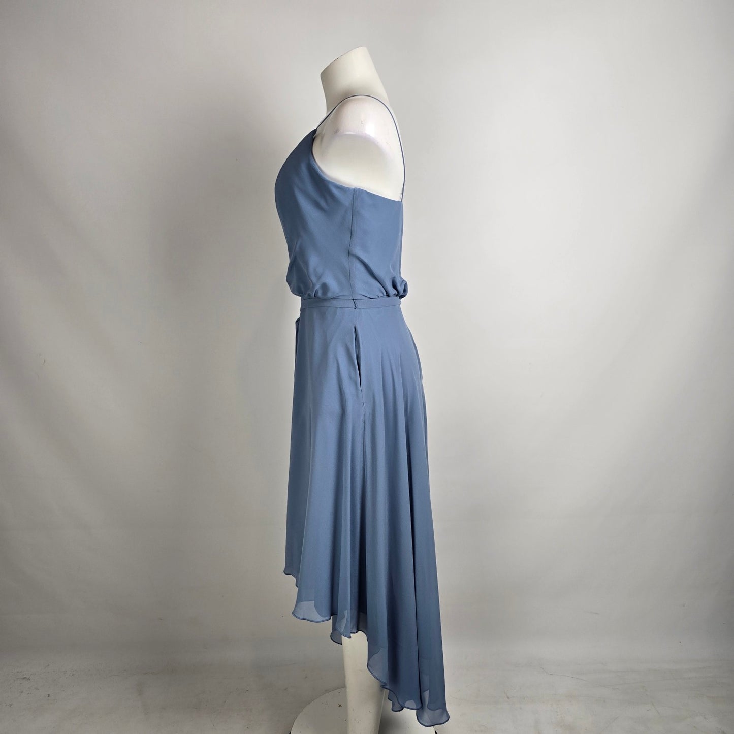 Mori Lee Blue High Low Bridesmaids Dress Size 18