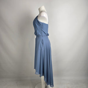 Mori Lee Blue High Low Bridesmaids Dress Size 18