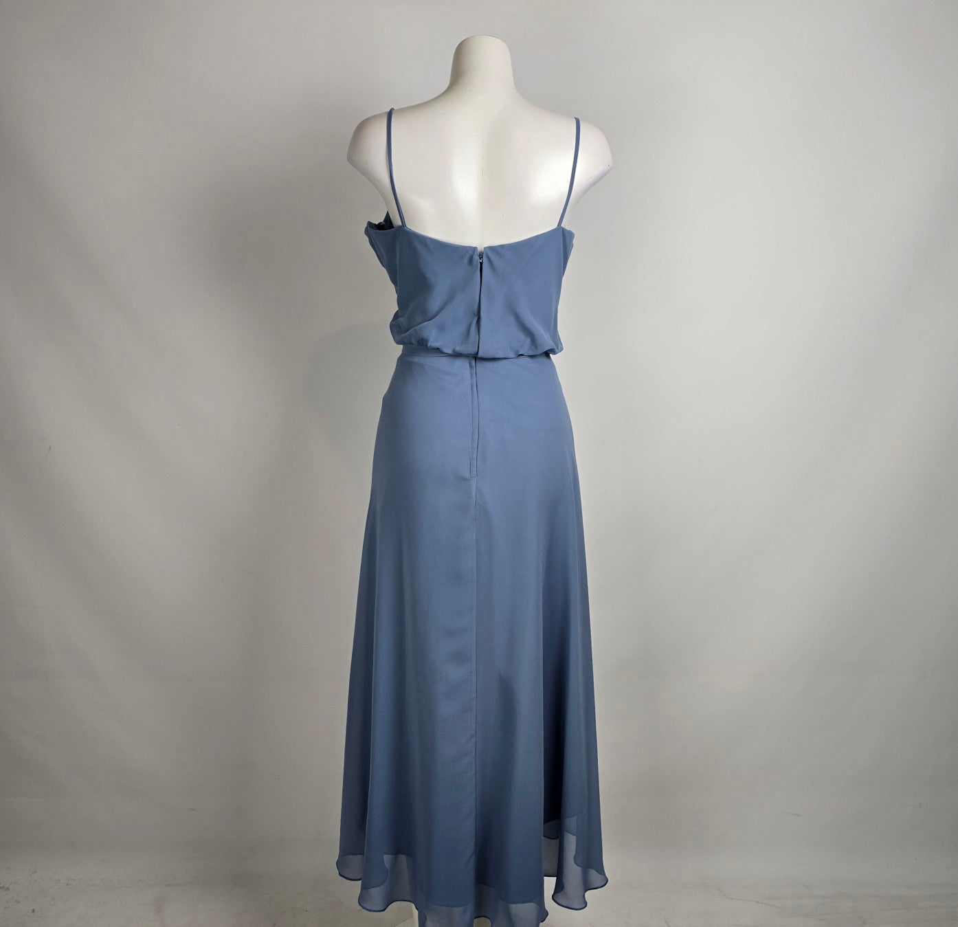 Mori Lee Blue High Low Bridesmaids Dress Size 18