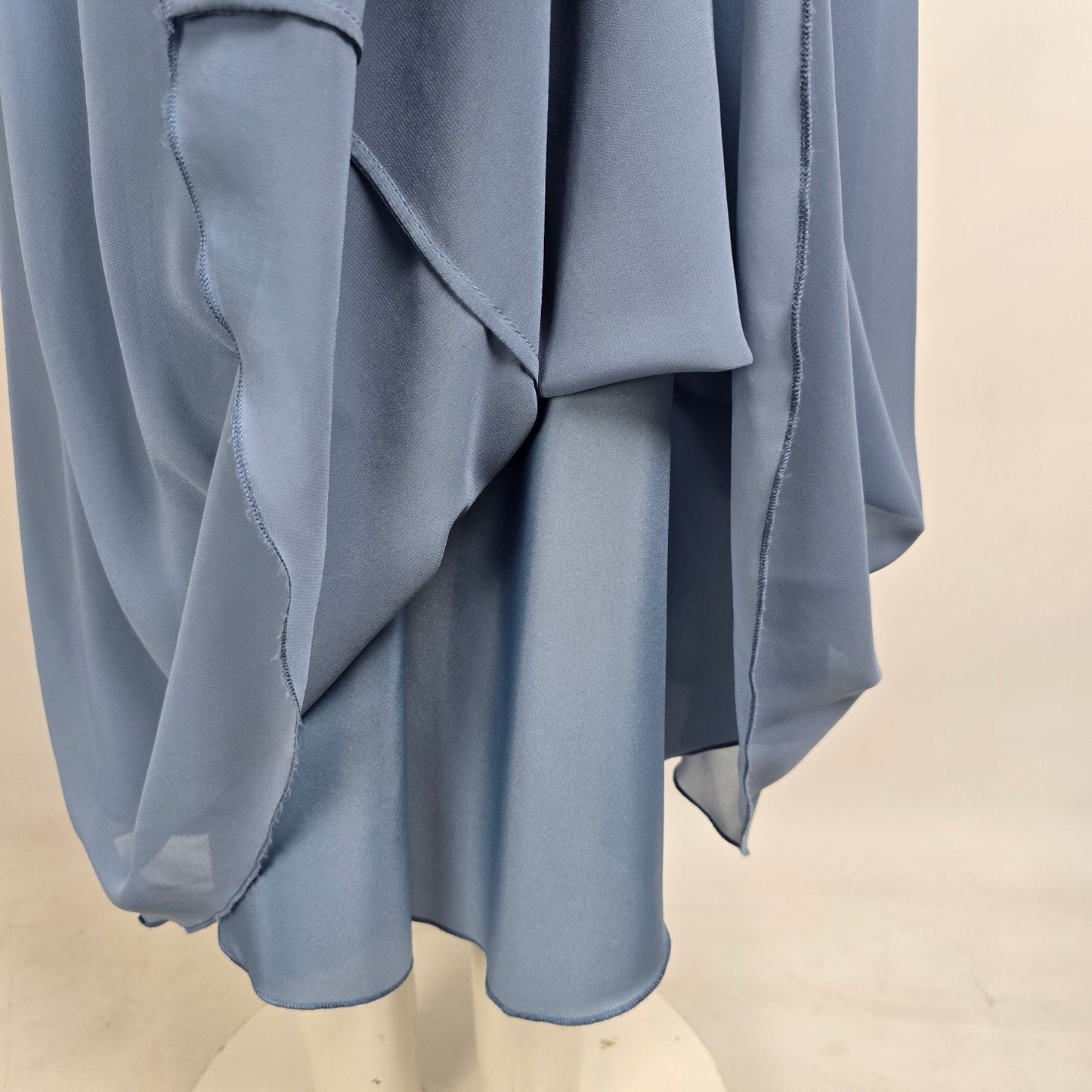 Mori Lee Blue High Low Bridesmaids Dress Size 18