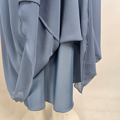 Mori Lee Blue High Low Bridesmaids Dress Size 18